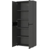 Armoire haute de bureau coloris graphite Betina