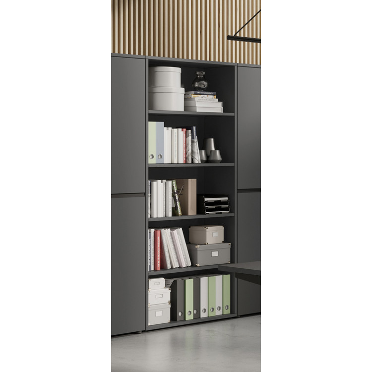 Etagère de bureau H 197 cm coloris graphite Betina