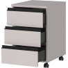 Caisson de bureau mobile gris cachemire Betina