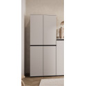 Armoire haute de bureau gris cachemire Betina