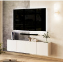 Meuble TV suspendu moderne 183 cm blanc Rosana