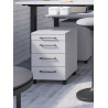 Caisson de bureau mobile gris clair Organza