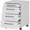 Caisson de bureau mobile gris clair Organza