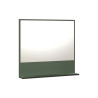 Miroir de salle de bain contemporain vert sapin Lissandre