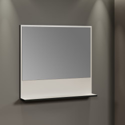 Miroir de salle de bain contemporain gris cachemire Lissandre