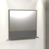 Miroir de salle de bain contemporain anthracite Lissandre