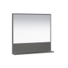 Miroir de salle de bain contemporain anthracite Lissandre