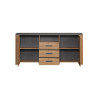 Buffet/bahut contemporain 180 cm chêne artisan Fabrizio