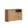 Buffet/bahut contemporain 127 cm chêne artisan Fabrizio