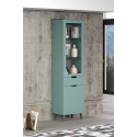 Vitrine moderne bleu/anthracite Melvine