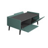 Table basse moderne bleu/anthracite Melvine