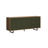 Buffet/bahut moderne 183 cm chêne artisan/vert Santana