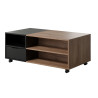 Table basse contemporaine marron/noir mat Kendra