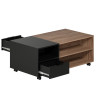 Table basse contemporaine marron/noir mat Kendra