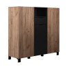 Buffet haut contemmporain marron/noir mat Kendra