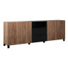 Buffet/bahut contemporain 227 cm marron/noir mat Kendra