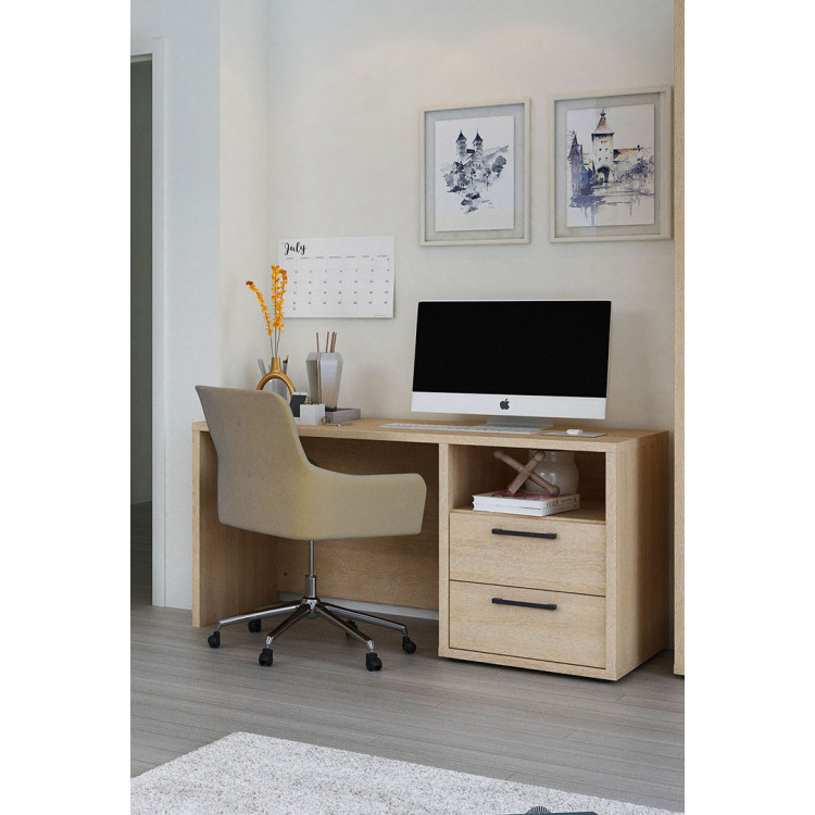 Bureau enfant contemporain chêne sable Juliana