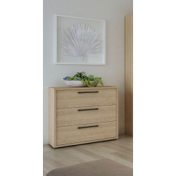 Commode contemporaine chêne sable Juliana