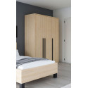 Armoire enfant contemporaine 151 cm chêne sable Juliana