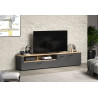 Meuble TV moderne 210 cm chêne/anthracite Julian