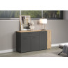 Buffet/bahut moderne 150 cm chêne/anthracite Julian