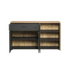 Buffet/bahut moderne 150 cm chêne/anthracite Julian