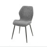 Chaises de salle à manger en tissu bouclé gris Elodie (lot de 4)