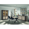 Buffet/bahut contemporain 230 cm chêne sable Thorie