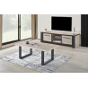 Table basse contemporaine chêne sable Thorie