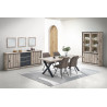 Buffet/bahut contemporain 225 cm chêne canada Emilia