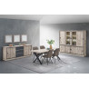 Buffet/bahut contemporain 225 cm chêne canada Emilia