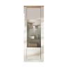 Vitrine contemporaine 71 cm blanc laqué brillant Isia