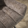 Fauteuil rotatif moderne en tissu Marcus (lot de 2)