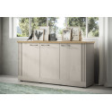 Buffet/bahut contemporain 164 cm chêne blanc Elbeth