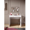 Ensemble de bureau moderne laqué blanc brillant Loucia