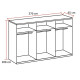 Chambre adulte moderne gris sahara/graphite Matilda