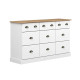 Commode apothicaire blanche 9 tiroirs Stanford