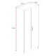 Armoire contemporaine 80 cm chêne denver Willy