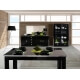 Salle à manger design coloris noir brillant Ipsylone