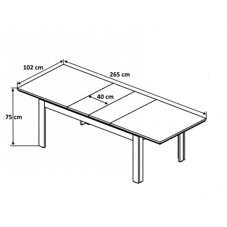 Table de salle à manger contemporaine chêne canberra Lazare | Matelpro