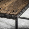 Table basse industrielle en bois 120 cm Selenia