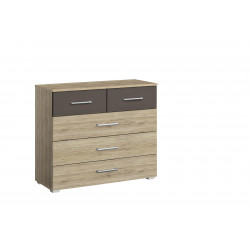 Commode contemporaine 5 tiroirs Marcia