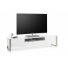 Meuble TV design laqué blanc mat Amalia