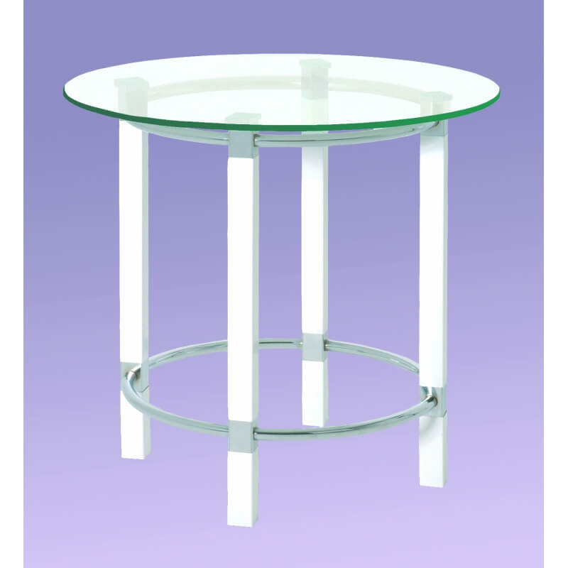 Table d'appoint ronde en verre Timor