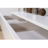 Buffet/bahut contemporain 200 cm chêne/blanc Petunia