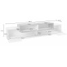 Meuble TV moderne 240 cm Corso