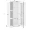 Vitrine moderne 80 cm Corso