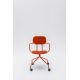 Chaise de réunion moderne à roulettes avec accoudoirs Katia